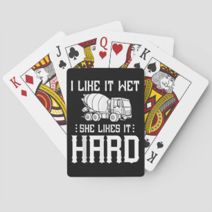 Concrete Finisher Worker Cement Mixer Truck Driver Playing Cards