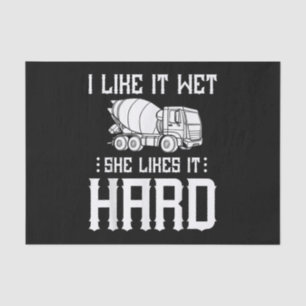 Concrete Finisher Worker Cement Mixer Truck Driver Tissue Paper