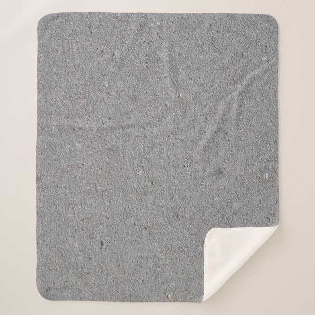 Concrete gray background texture sherpa blanket (Front)