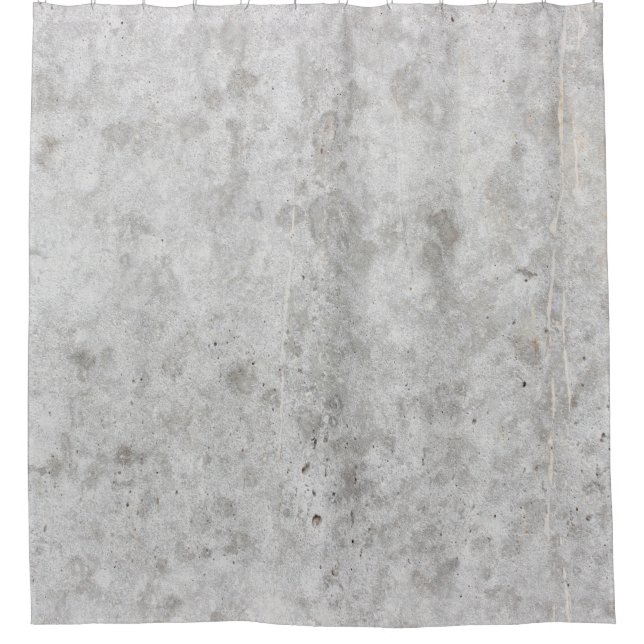Concrete gray wall grunge shower curtain (Front)