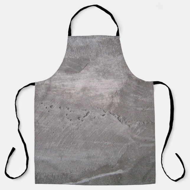 Concrete grey gray wall plaster apron (Front)
