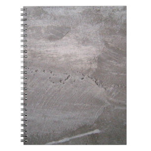Concrete grey gray wall plaster notebook