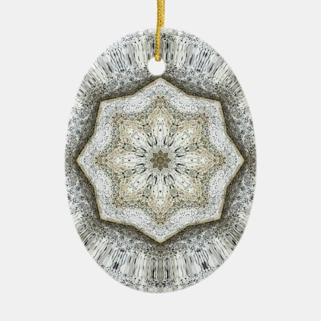 Concrete Grey Star Ornament (Front)