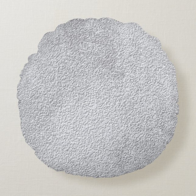Concrete grey Stone Wall Texture Pattern Round Cushion (Front)