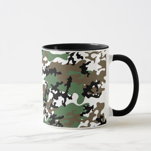Concrete Jungle Camo Glass Mug (Right)