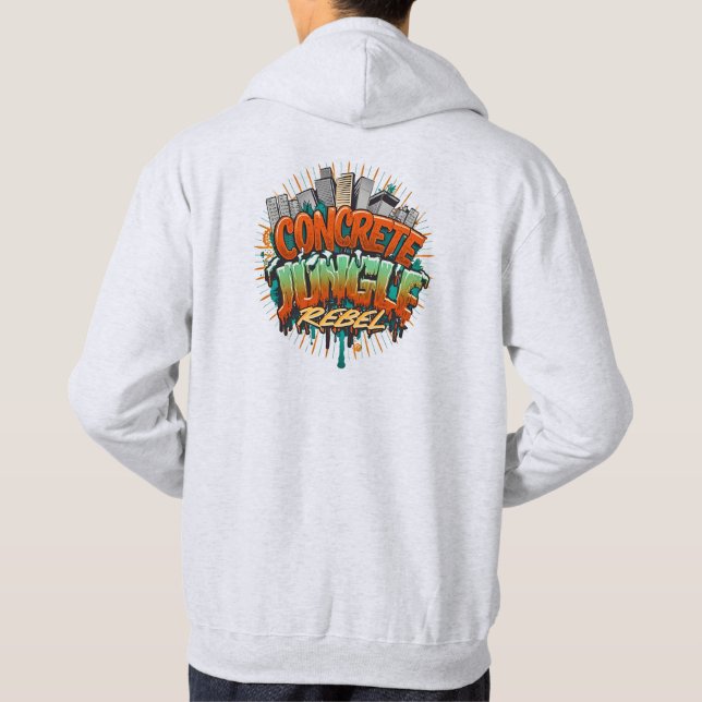 Concrete Jungle Rebel - Hoodie Sweatshirt (Back)