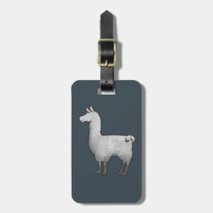 Concrete Llama Luggage Tag