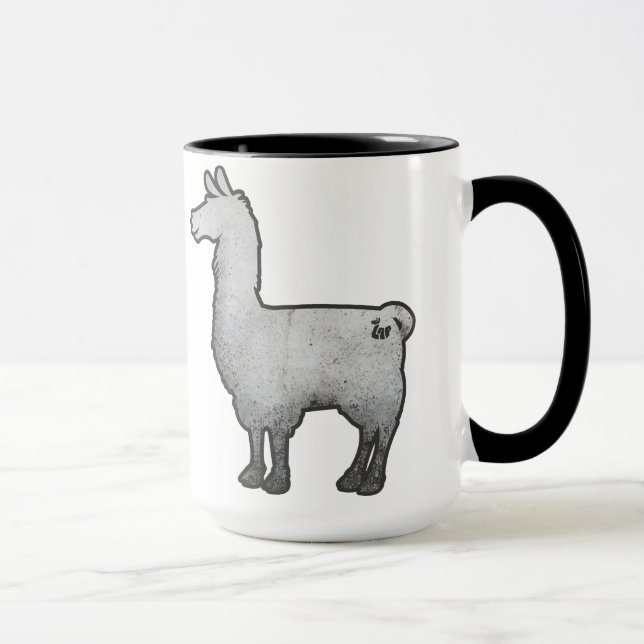 Concrete Llama Mug (Right)