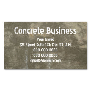 Concrete Magnetic Business Card