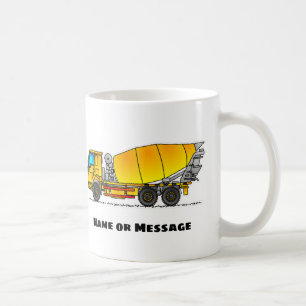 Concrete Mix Mug, Transportation Cement Mixer Mugs