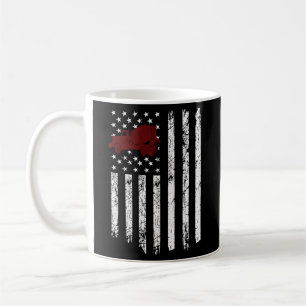 Concrete Mixer American Flag Patriotic Cement Truc Coffee Mug