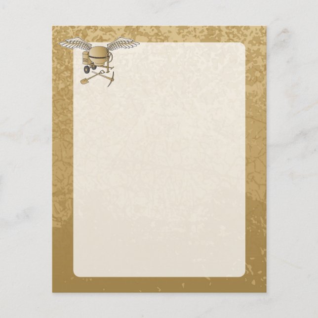 Concrete mixer beige flyer (Front)