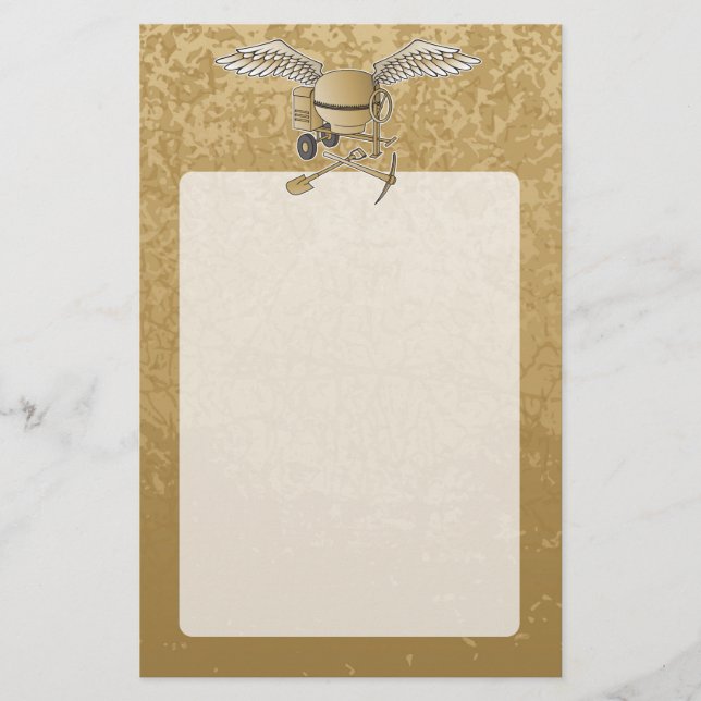 Concrete mixer beige flyer (Front)