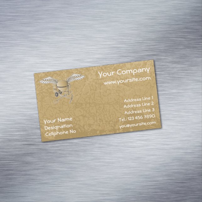 Concrete mixer beige 	Magnetic business card (In Situ)