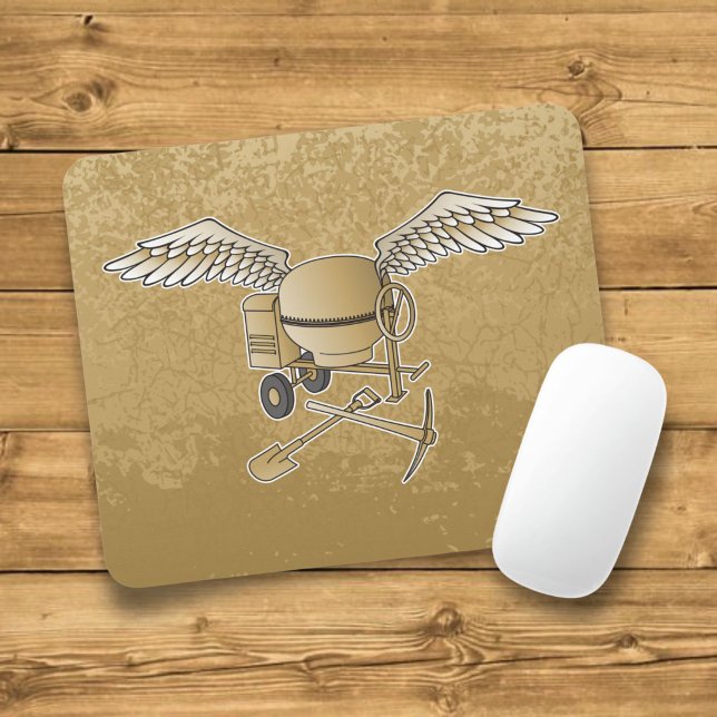 Concrete mixer beige mouse mat (Creator Uploaded)