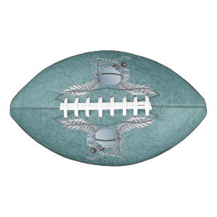 Concrete mixer blue-grey american football
