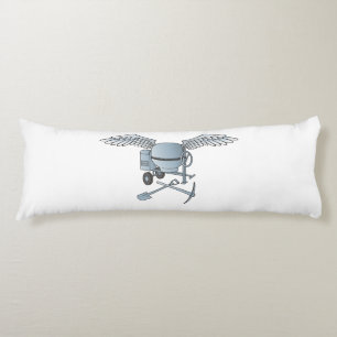 Concrete mixer blue-grey body cushion