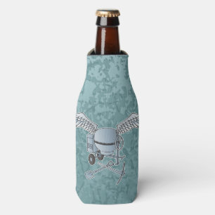 Concrete mixer blue-grey bottle cooler