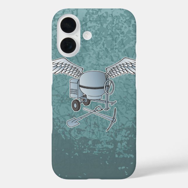 Concrete mixer blue-grey Case-Mate iPhone case (Back)