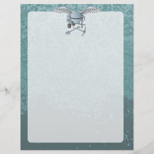 Concrete mixer blue-grey flyer