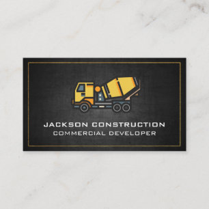 Concrete Mixer Business Card