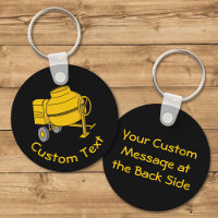 Concrete Mixer Keychain
