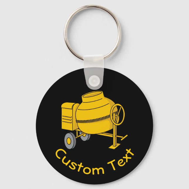 Concrete Mixer Keychain (Front)