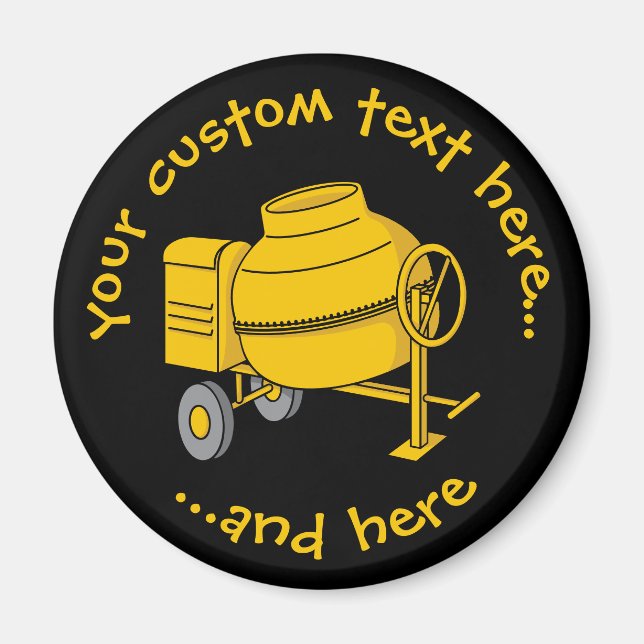 Concrete Mixer Magnet (Front)