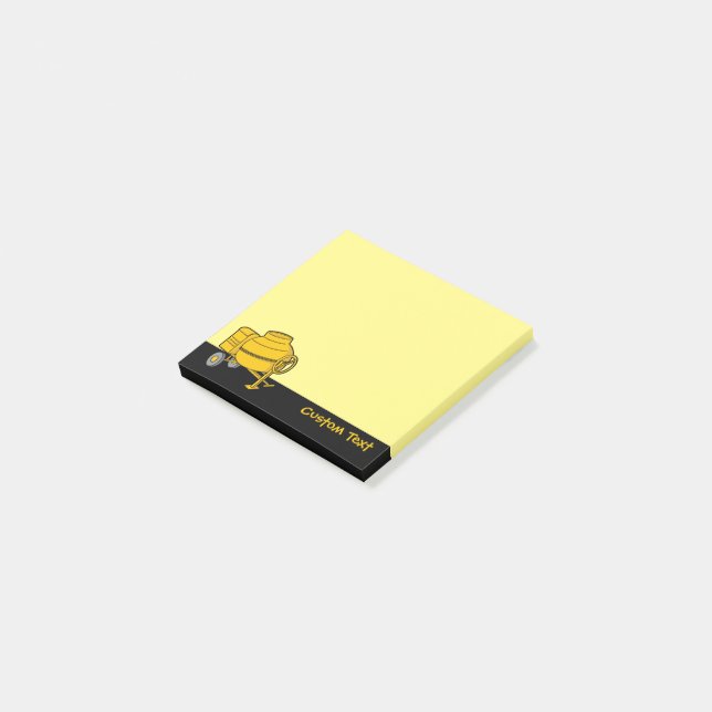 Concrete Mixer Post-it Notes (Angled)
