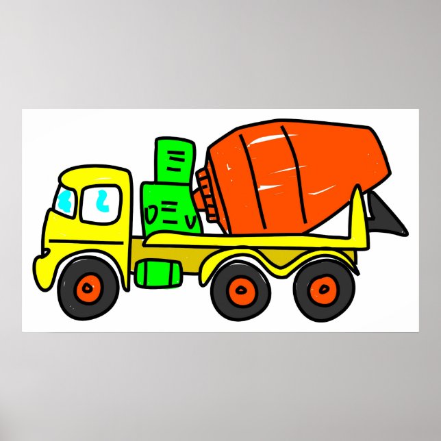 Concrete Mixer Poster (Front)