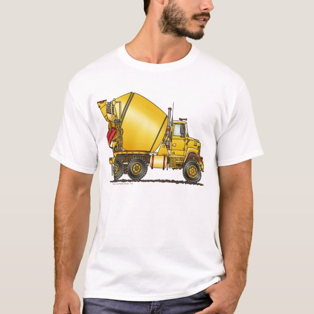 Concrete Mixer Truck Apparel T-Shirt (Front)