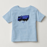Concrete mixing transport truck cartoon