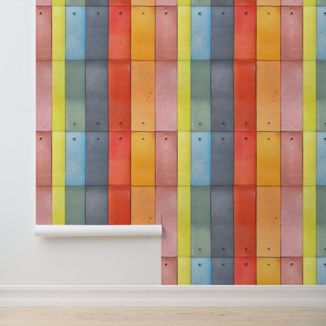 Concrete Pattern Colours Wallpaper (Application)