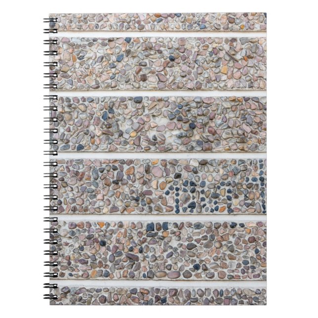 Concrete pebbles wall notebook (Front)