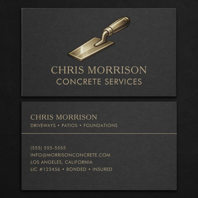 Concrete Services Professional Business Card (Creator Uploaded)
