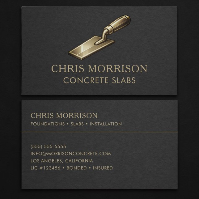 Concrete Slabs Professional Business Card (Creator Uploaded)