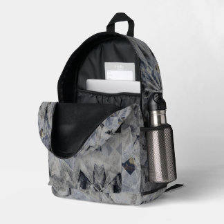 concrete static  printed backpack