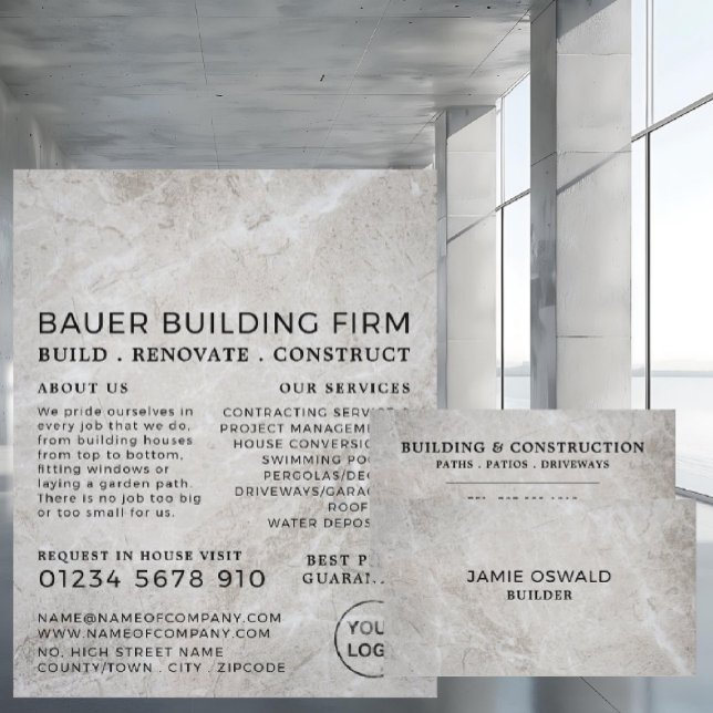 Concrete Surface, Building Firm, Builders Business Card (Creator Uploaded)