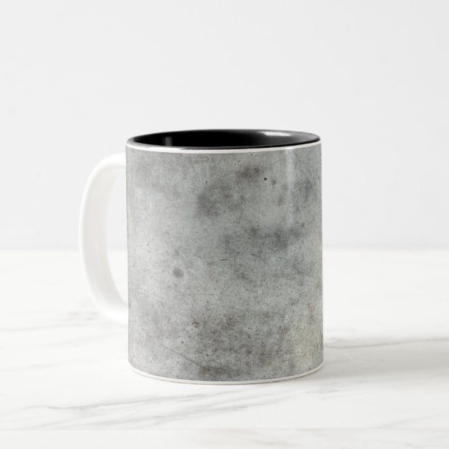 concrete texture cement pattern background minimal Two-Tone coffee mug (Front Left)