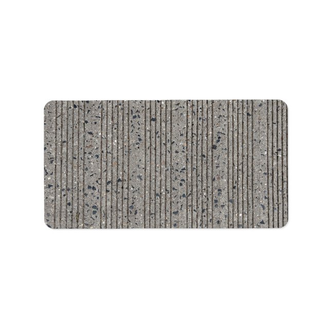 Concrete Tining Grey Cement Sidewalk Label (Front)