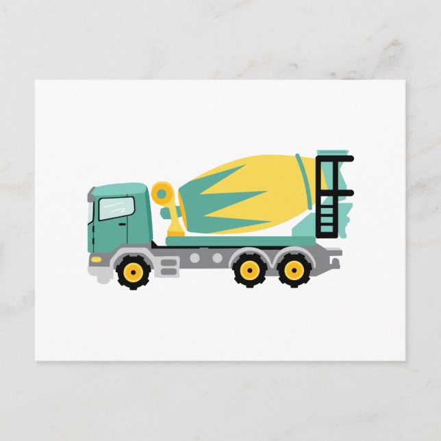 Concrete Truck Postcard (Front)