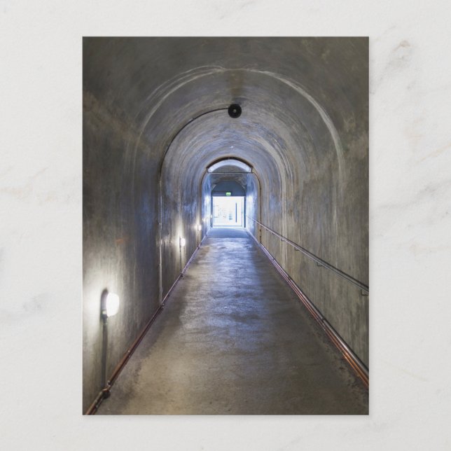Concrete Tunnel In A Nazi Bunker Postcard (Front)