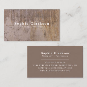 Concrete Wall Effect, Rustic Business Card