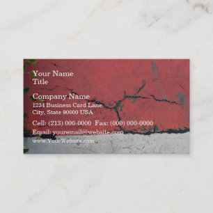 Concrete wall painted in alternating bars business card