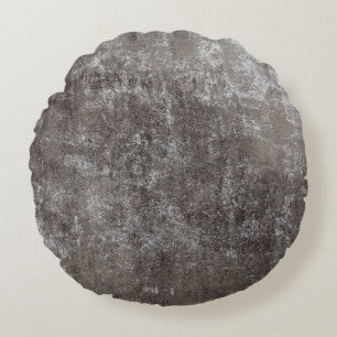 Concrete wall weathered round cushion