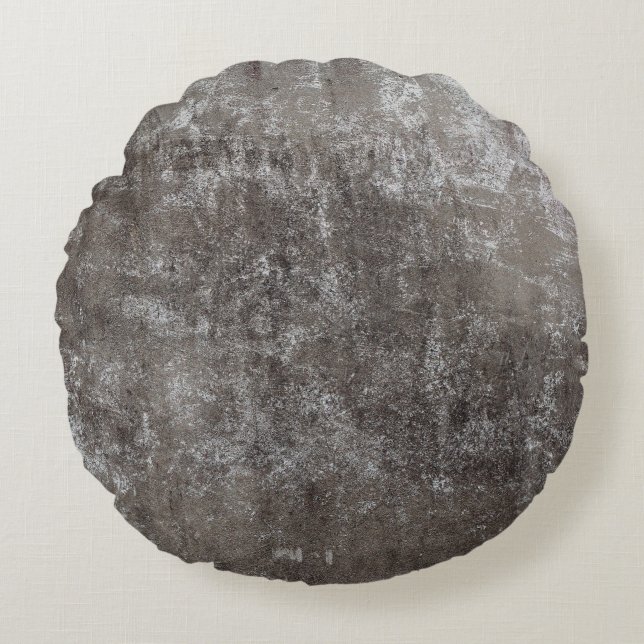 Concrete wall weathered round cushion (Front)