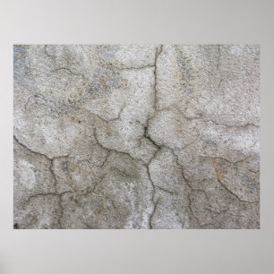 Concrete wall with cracksabstract, architecture, g poster