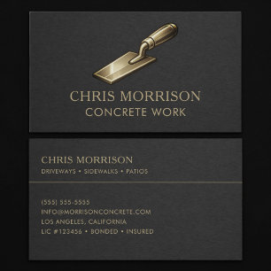 Concrete Work Professional Business Card