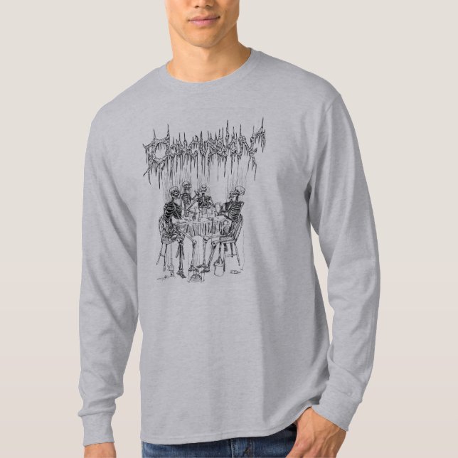 Concussion Smoking Skeletons T-Shirt (Front)