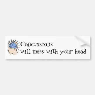 Concussions Bumper Sticker